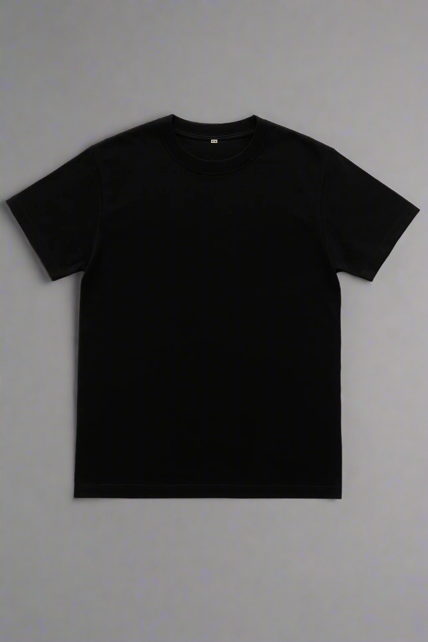 Everyday Comfort: Down Shoulder Cotton Tee