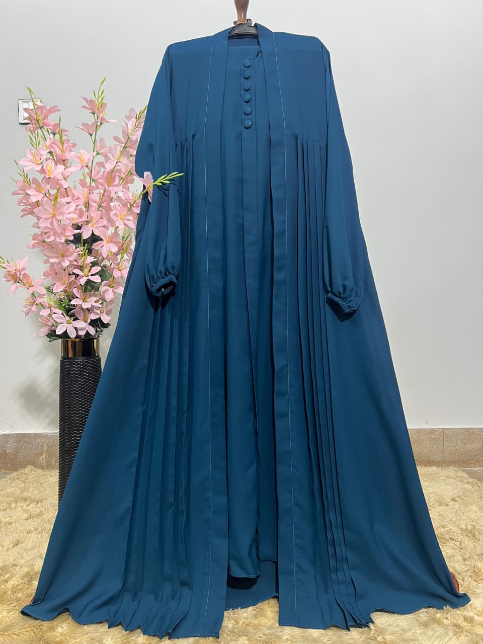 Premium 5-Piece Abaya Set with Inner, Upper, Dupatta, Belt & Niqab