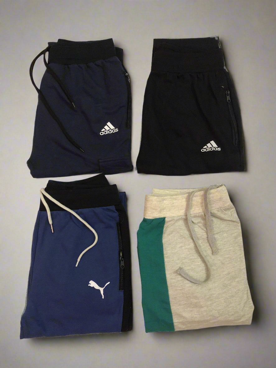 Bundle of 4 Men's Cotton Terry Joggers