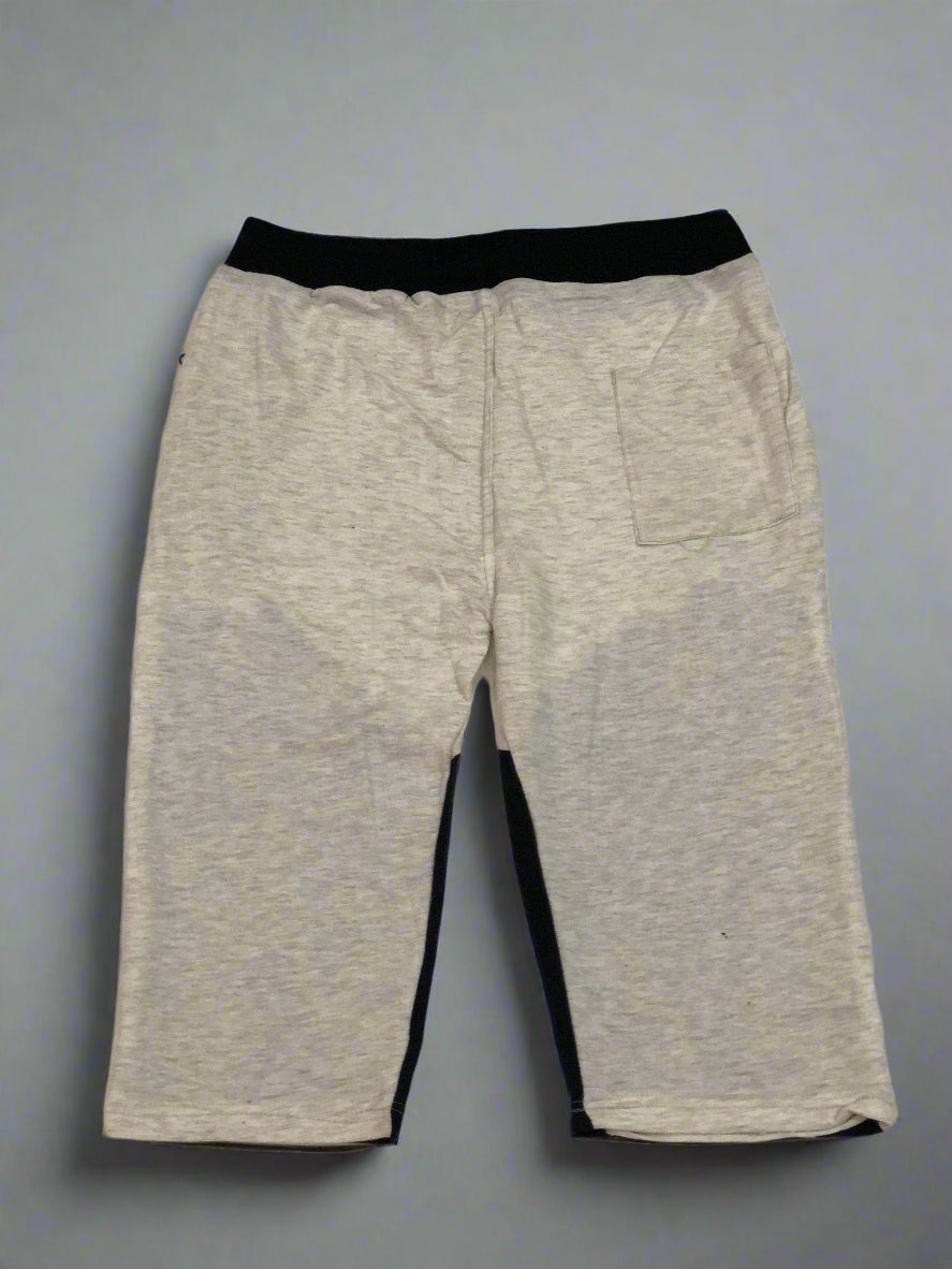 Casual Two-Color Terry Shorts