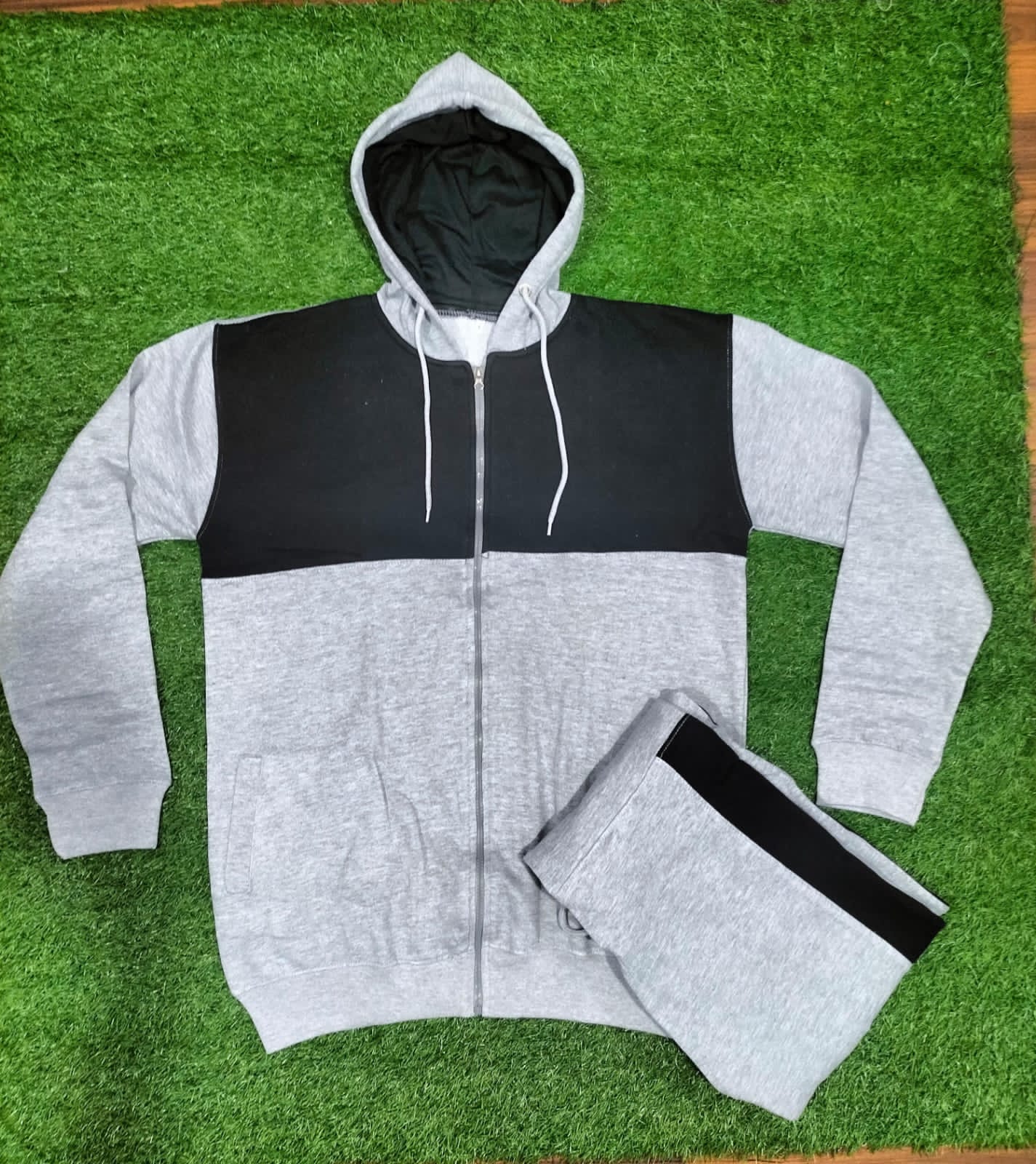 Zipper Style Tracksuit For Mens